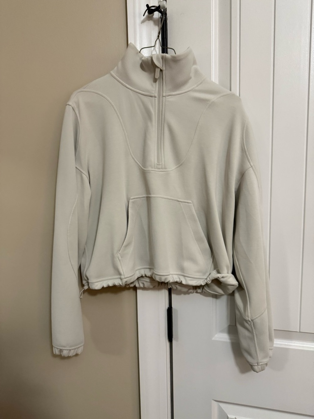Lululemon Cream Half-Zip Pullover Top